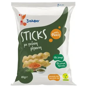 3άλφα Sticks Σνακ Φακής Με Γεύση Ρίγανη 85gr